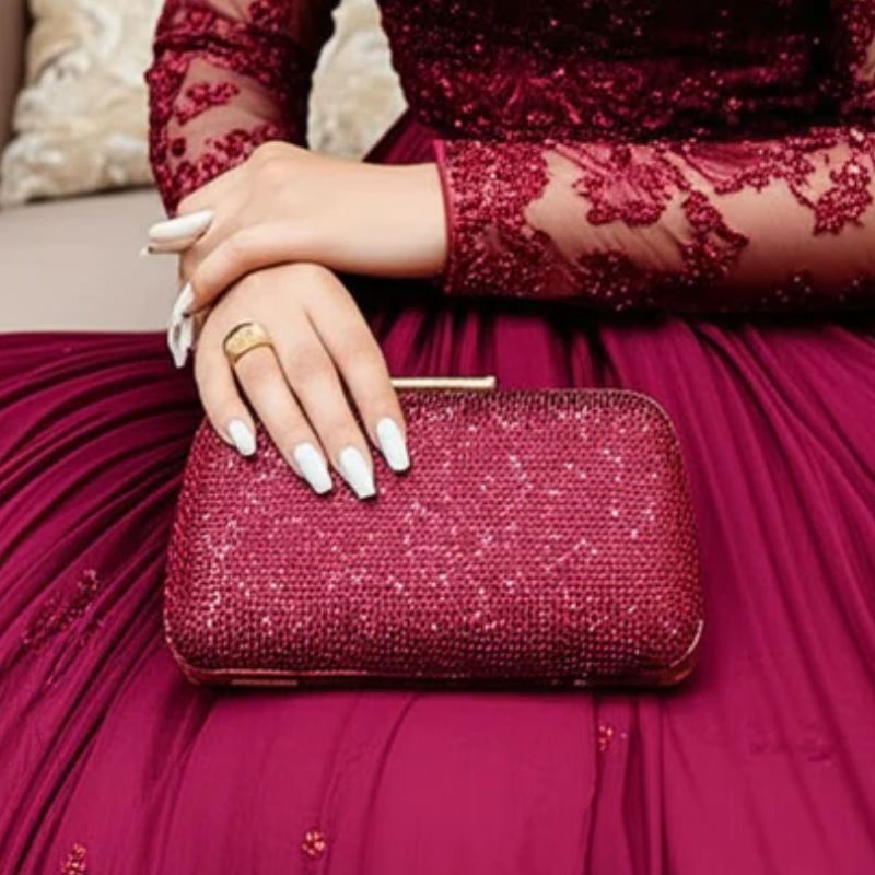 Embellished Fancy Evening Clutch For Women's