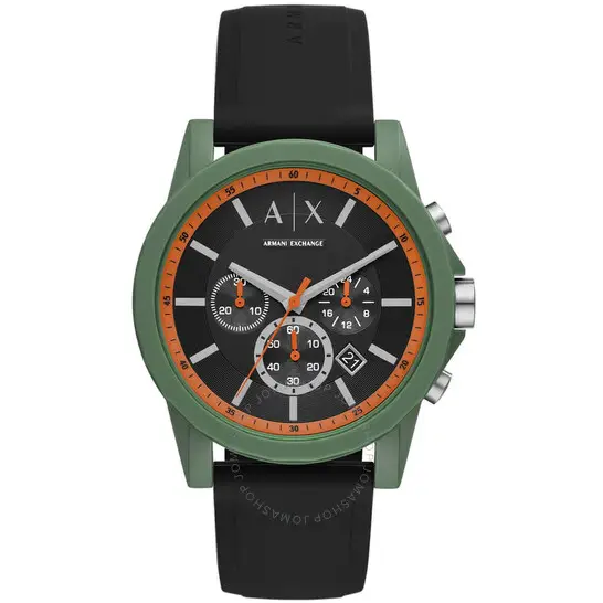 Armani Exchange Outerbanks Chronograph Quartz Black Dial Men's Watch