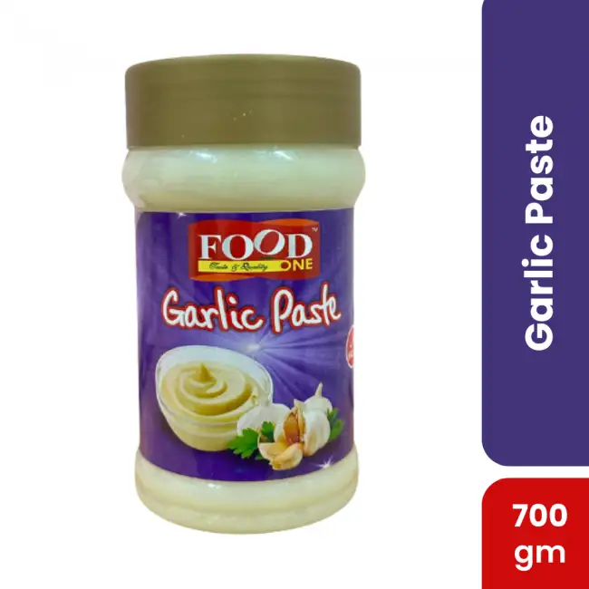 Garlic Paste (700gm) - Rich, aromatic, and incredibly versatile, our Garlic Paste brings the robust flavor of fresh garlic to your kitchen with ease.