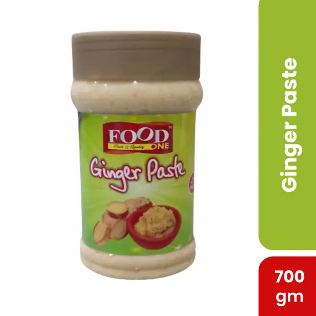 Ginger Paste (700gm) - Zesty, aromatic, and incredibly versatile, our Ginger Paste brings the vibrant flavor of fresh ginger to your kitchen with ease.