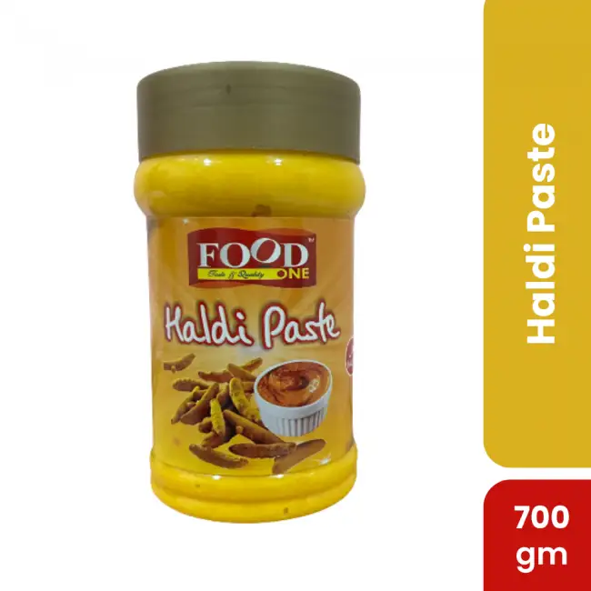 Haldi Paste (700gm) - Bright, earthy, and incredibly versatile, our Haldi Paste brings the vibrant flavor of fresh turmeric to your kitchen with ease.