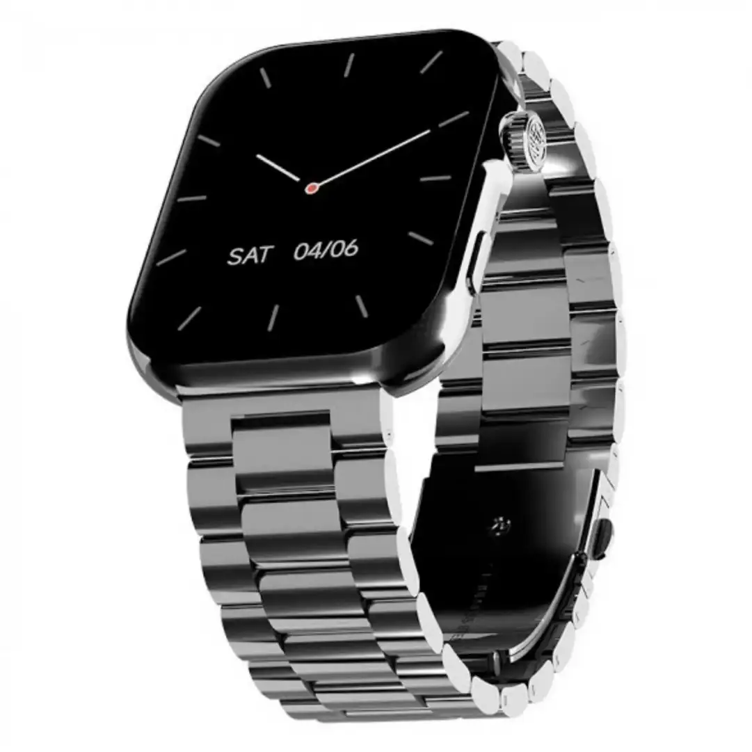 Ronin R-09 Luxe Smart Watch Metallic Body | Always on Screen | Amoled Display