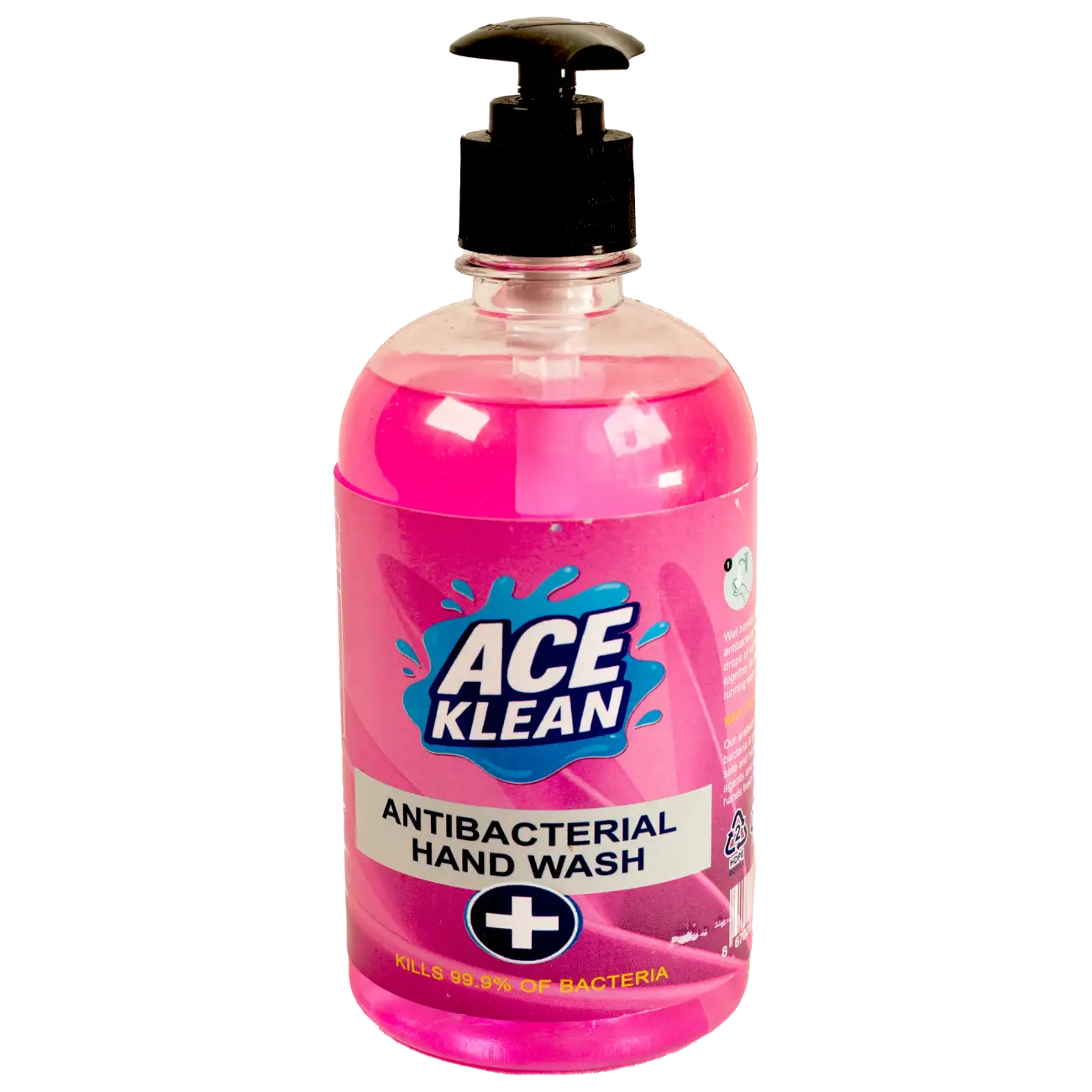Ace Klean Antibacterial Hand Wash 500ml – Kills 99.9% of Germs, Gentle on Skin
