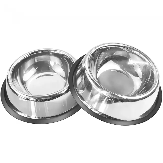 Stainless Steel Pet Feeding Bowl – Durable & Easy to Clean (Multiple Sizes)