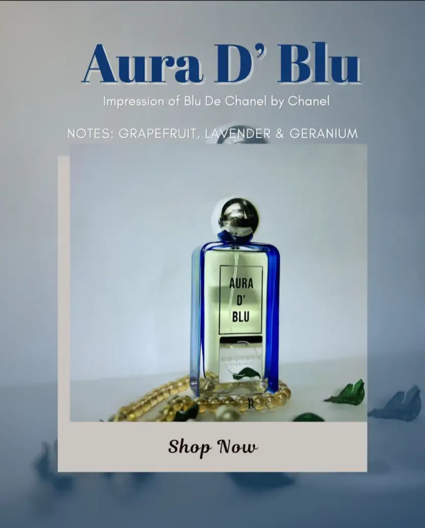 Aura D’ Blu 100ml – Fresh, Cool & Invigorating Blue Fragrance