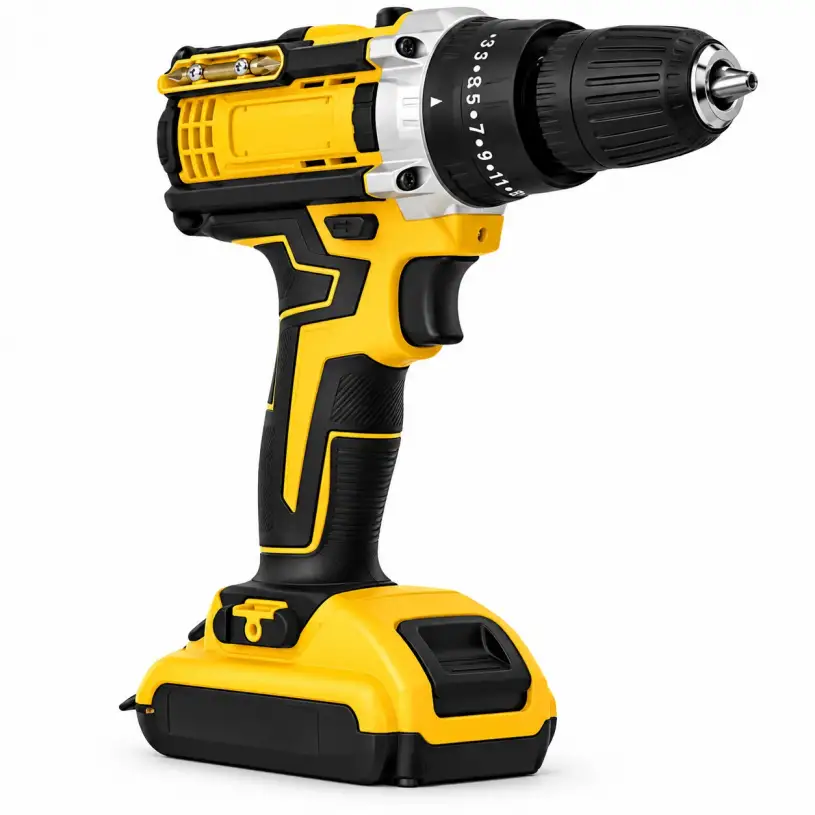 48V Cordless Electric Drill Machine Set – Heavy Duty Rechargeable Power Drill with 2 Batteries, Screwdriver Kit, Drill Bits & LED Light | Professional & DIY Tool Kit | HandaStore