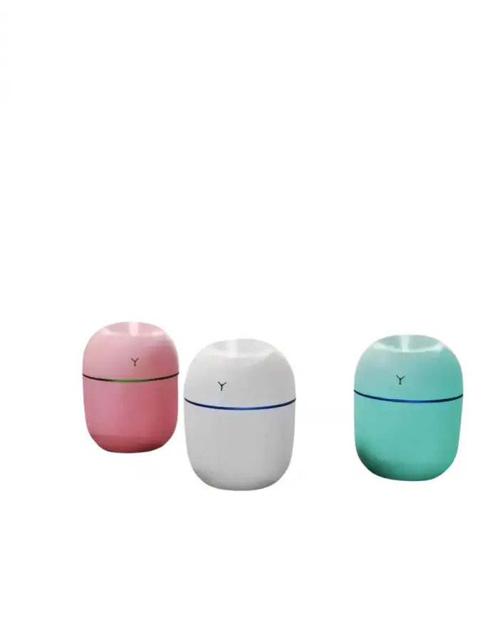 Egg Shape Room Mist Humidifier – Portable Air Humidifier and Aroma Diffuser with Elegant Design, Fine Mist Spray, Quiet Operation, USB Powered Function, Compact Size, Decorative Bedroom Accessory