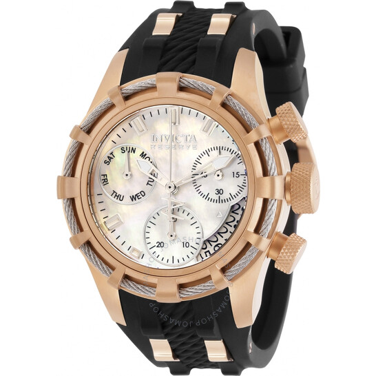 Invicta Reserve Chronograph Quartz White Dial Ladies Watch