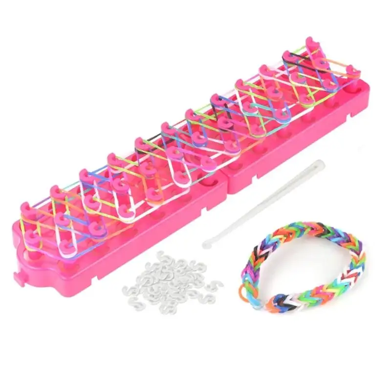 Loom Rubber Bands Bracelet Kit With Premium Quality Accessories - 6 Unique Bright Color Bands, Refill Kit for Girls &amp; Boys