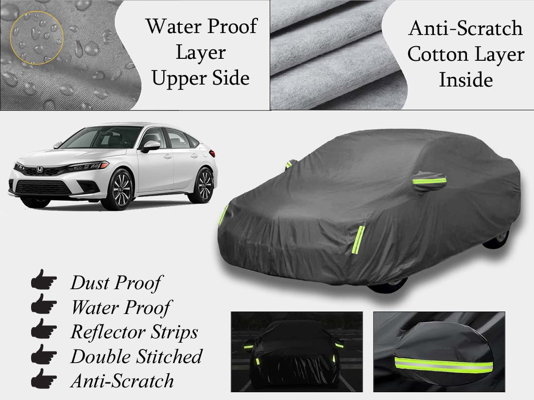 Honda Civic 2021 - 2025 Top Cover | Grey | Anti-Scratch | Double Layer | Heat Proof | Water Proof