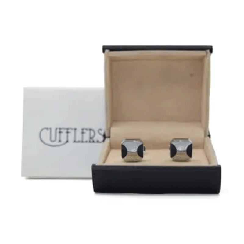 Cufflers Vintage Hexagon Cufflinks CU-1016 with Free Gift Box