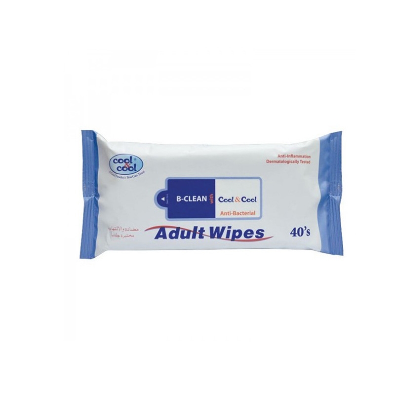 Cool & Cool Adult Wipes 40's
