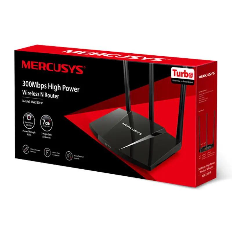 Mercusys MW330HP 300Mbps High Power Wireless N Router