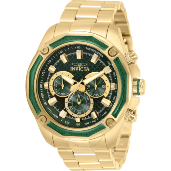 Invicta Aviator Chronograph Quartz Green Dial Men's Watch