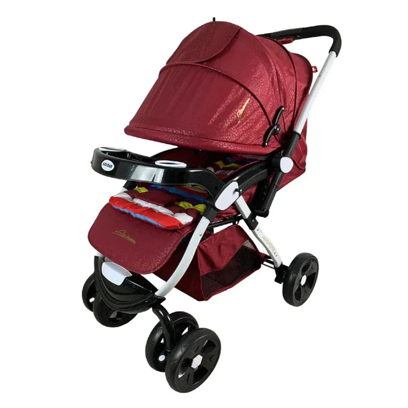 Junior Baby Stroller Maroon