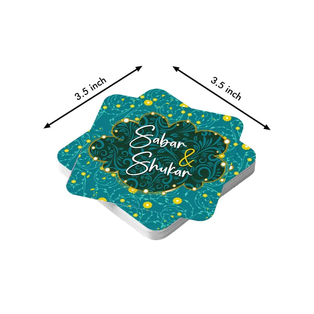 GREEN BLOOMS TEA COASTER