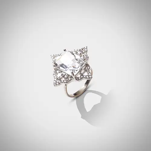 Silver Blink Adjustable Ring