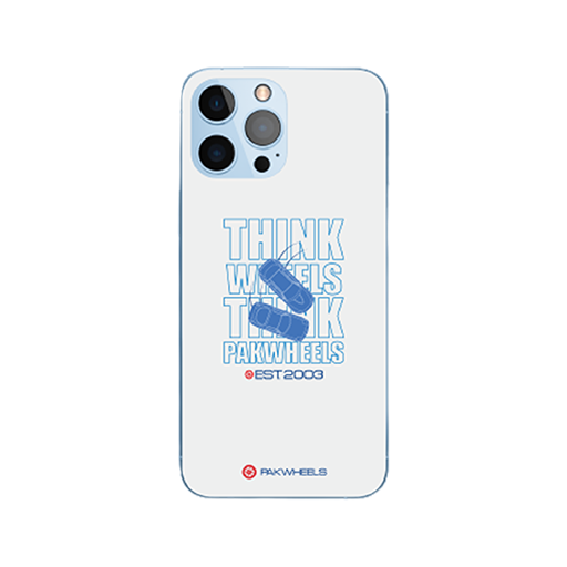 Customized Mobile Case for Apple iPhones (Think-wheels-white Design - PW)
