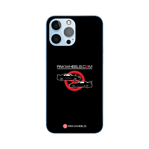 Customized Mobile Case for Apple iPhones (Pakwheels-black Design - PW)