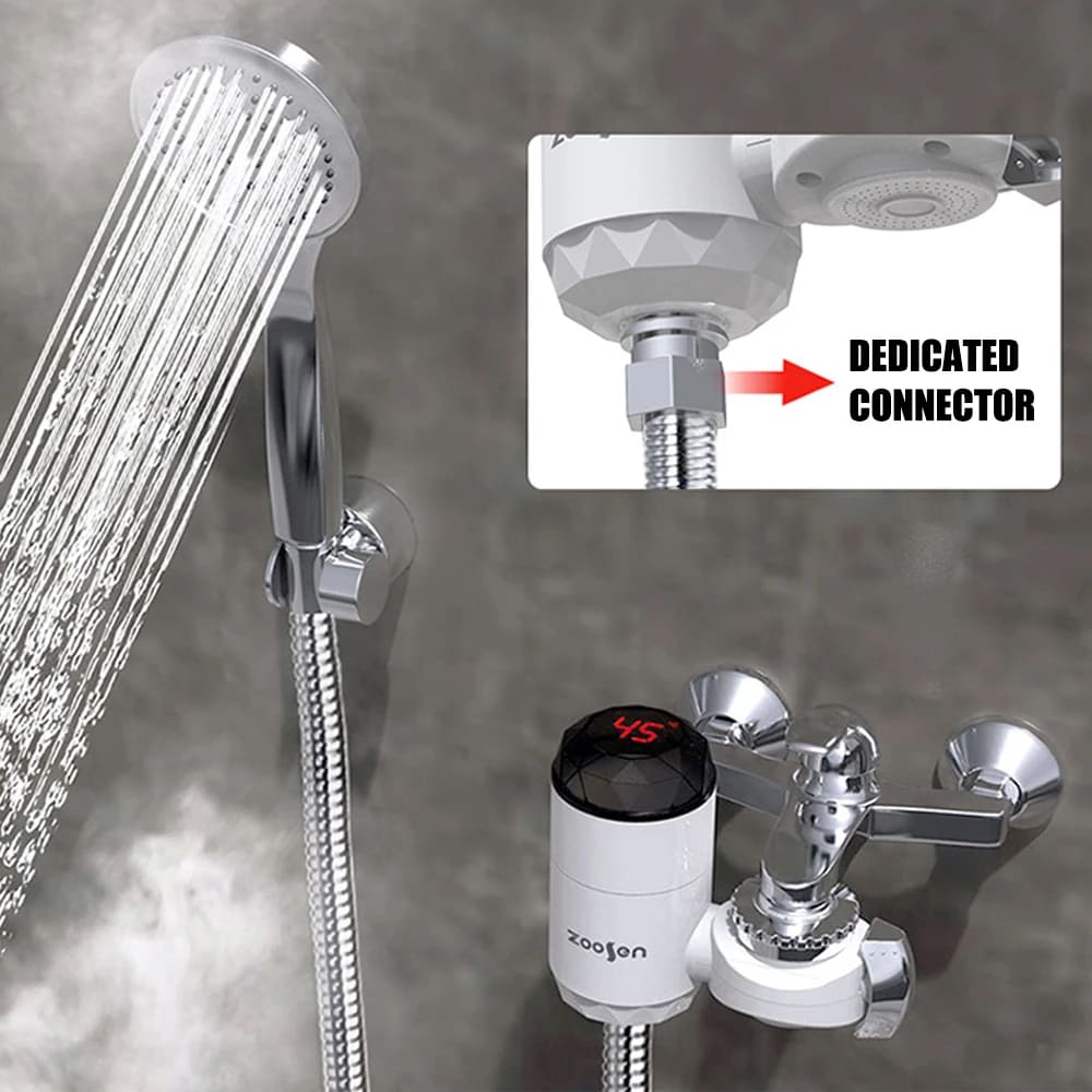 Hot Water Tap, Free Installation Electric Water Heater Tap, Universal Tap Connector