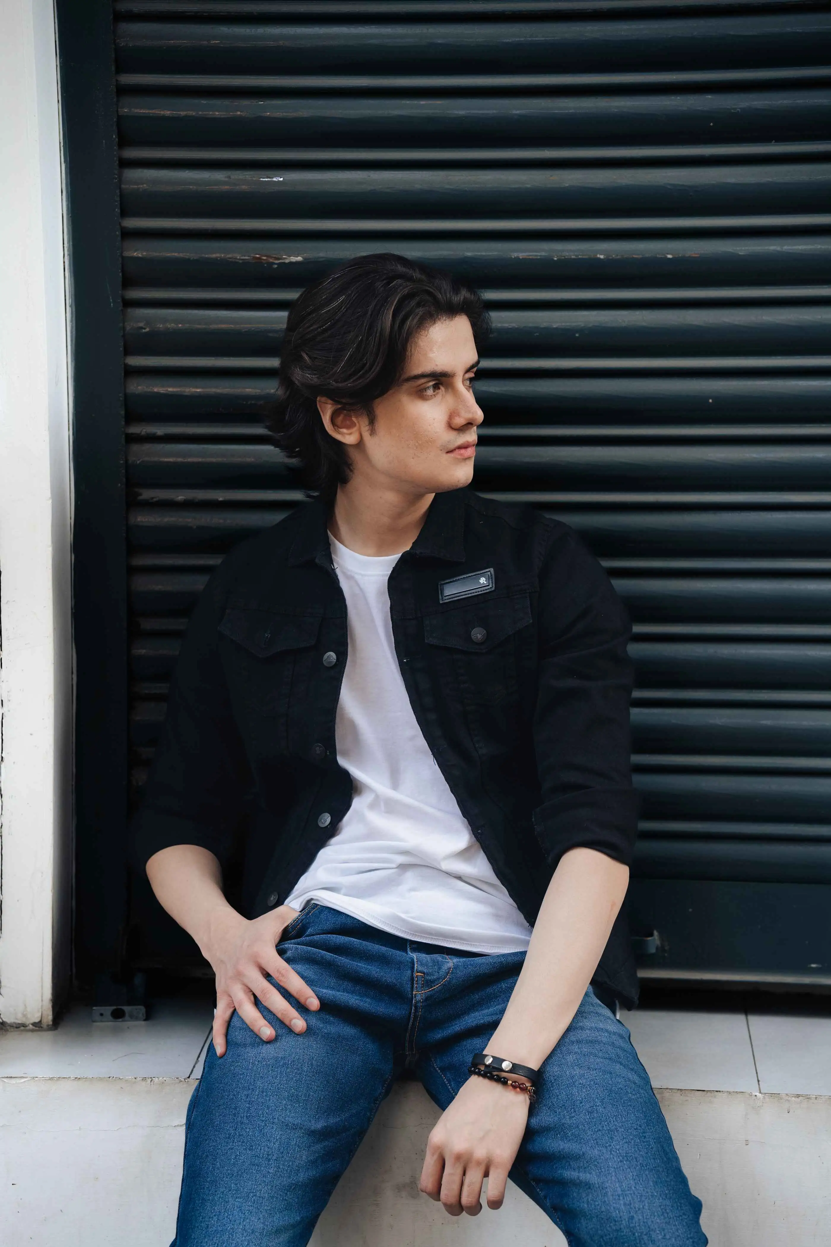 Login Premium Quality Denim jacket For Men (Jet Black)