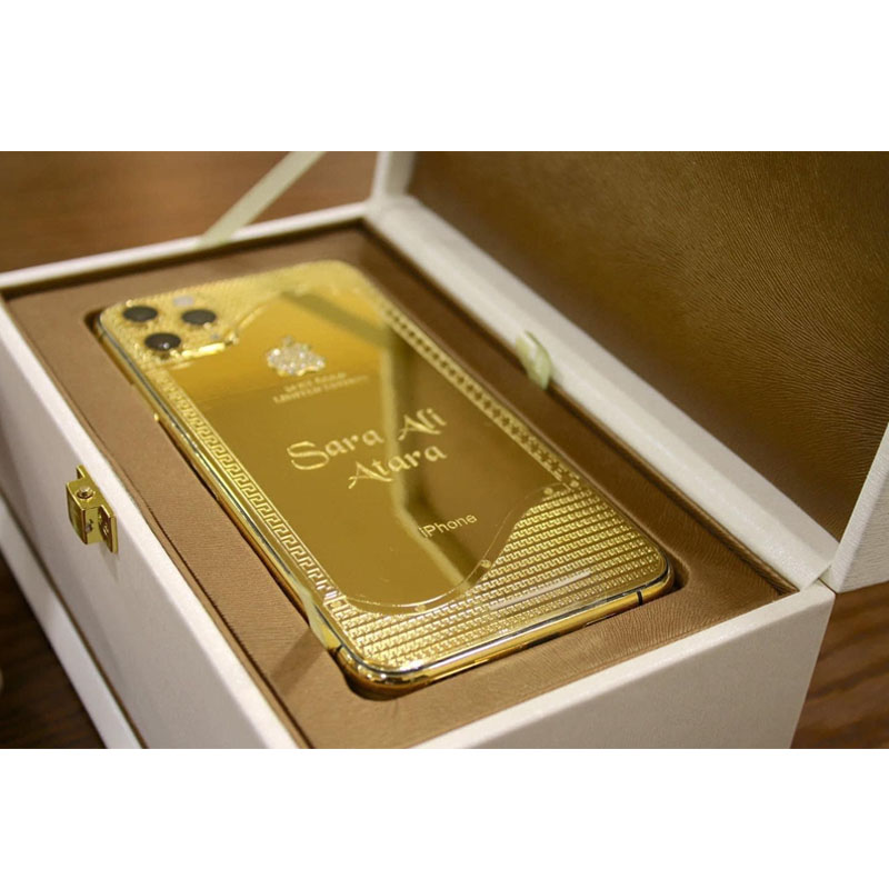 Apple iPhone 15 Pro 128GB 24kt Gold Plated - PTA Approved (With Certificate Of Authenticity)