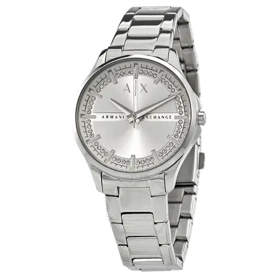 Armani Exchange Lady Hampton Quartz Silver Dial Ladies Watch