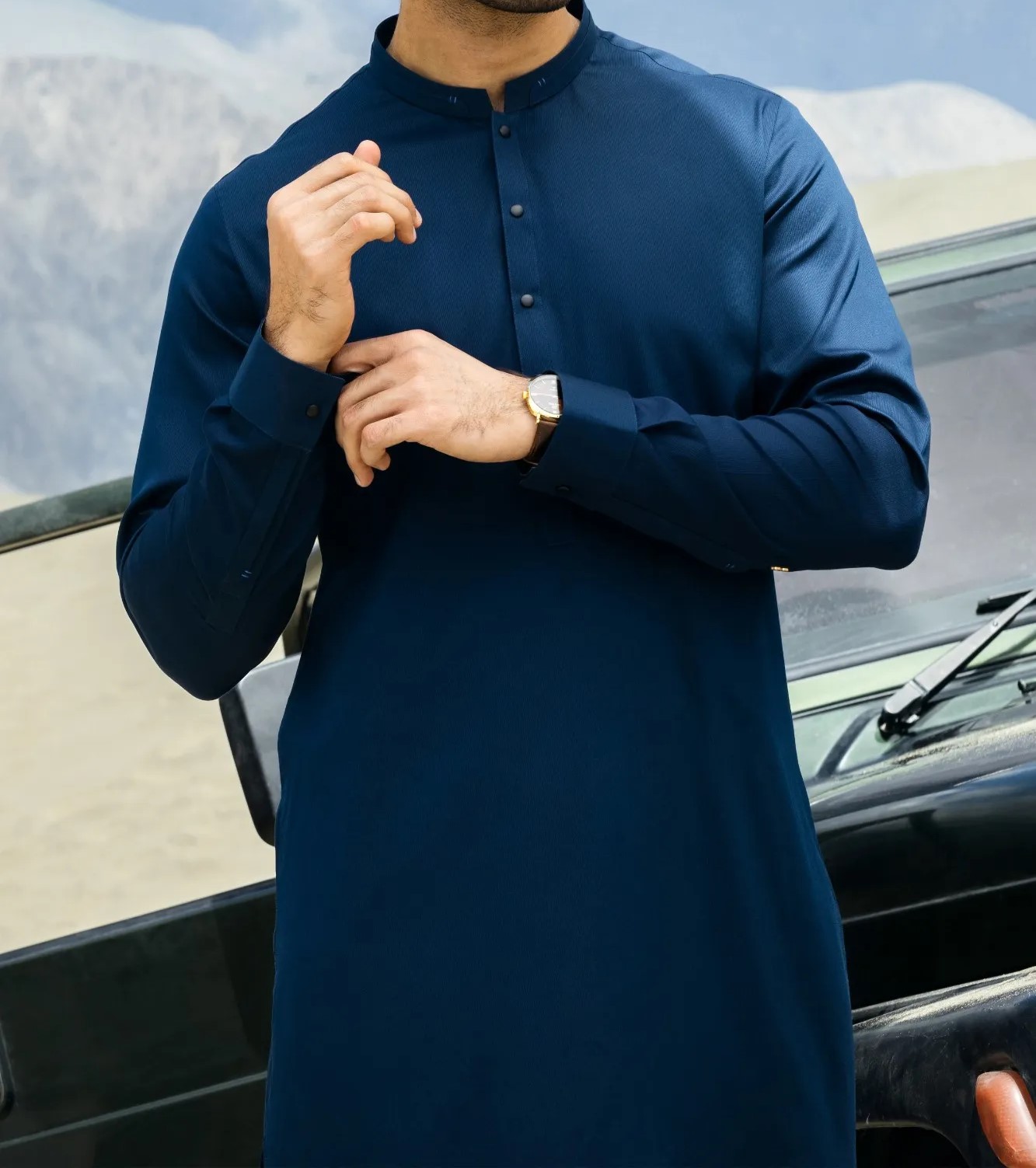 Navy Blue Elite (Cotton Elite) zarar clothing studio