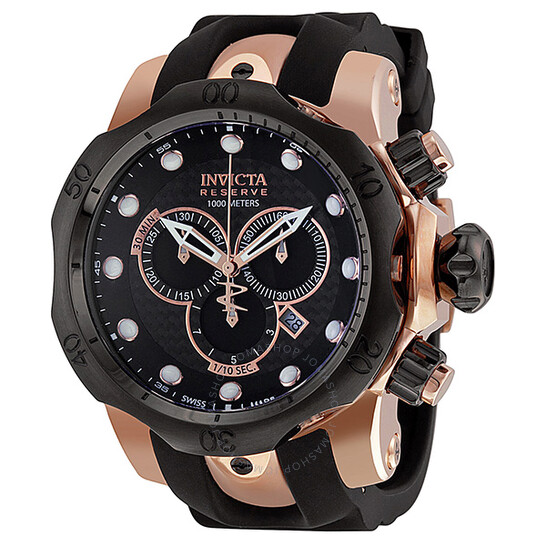 Invicta Venom Chronograph Black Dial Men's Watch