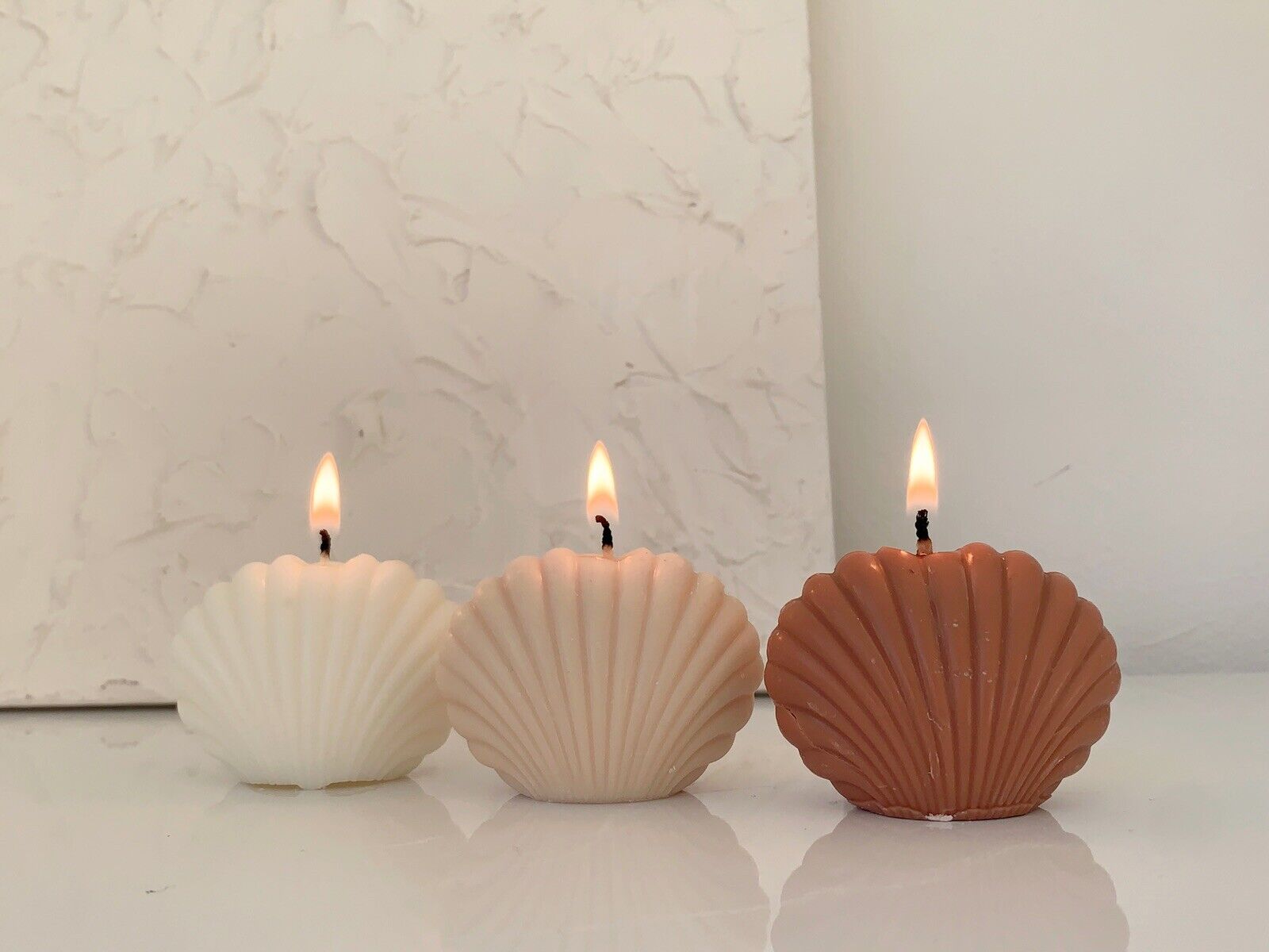 CANDLES CITY -- SCENTED SMALL SEASHELL CANDLE (5x7 cm)