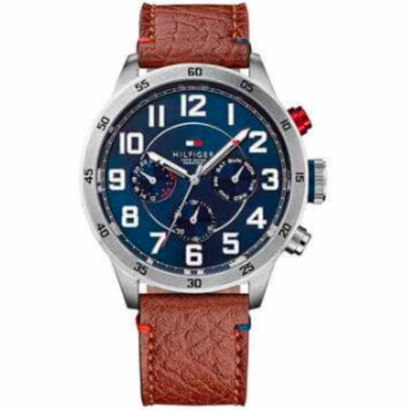 Tommy Hilfiger Men's Chronograph Leather Wrist Watch