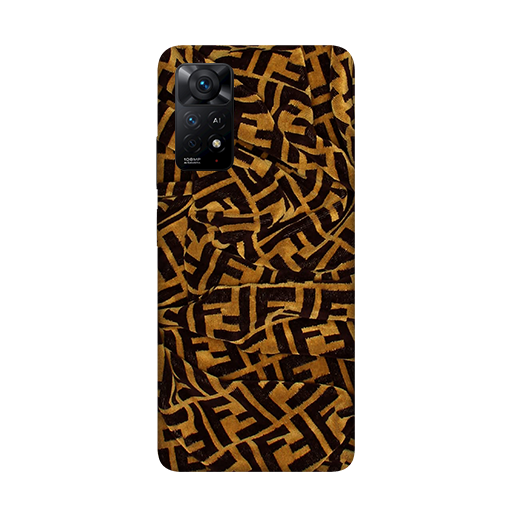 Customized Mobile Case for Vivo Phones (Fashion-fendi-Yellow Design)