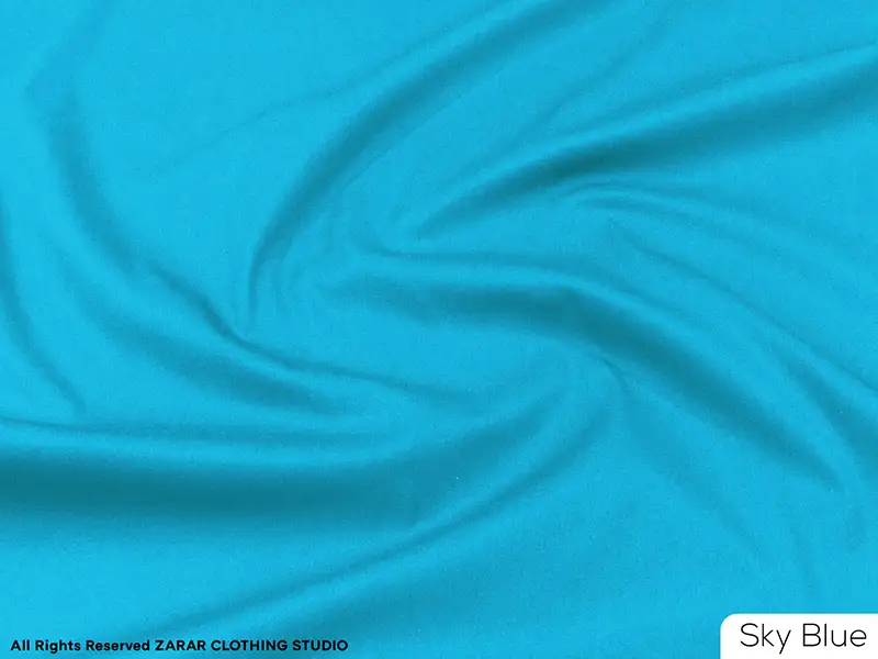 Sky Blue (Wash n Wear Standard) zarar clothing studio