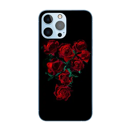 Customized Mobile Case for Apple iPhones (Rose Design)