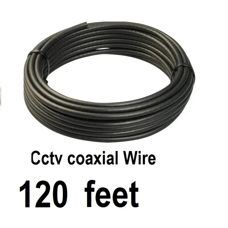 Cctv Coaxial Wire Cable For Easy Cctv Installation -120 Feet