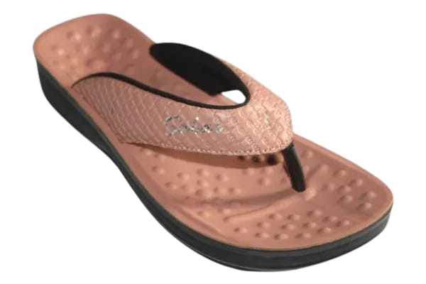 Sabai Thai Comfort Pink Color Synthetic Leather Upper With Polyurethane Sole Flip Flop For Women S3923
