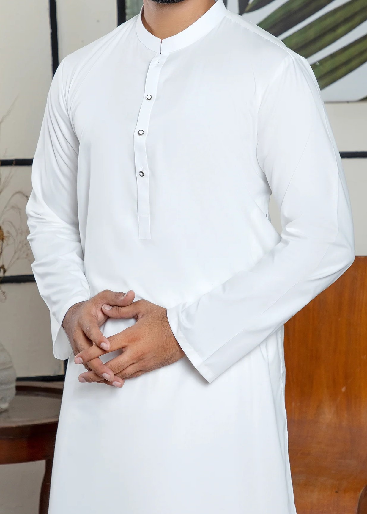 Smokey White (Wash n Wear Delight) zarar clothing studio