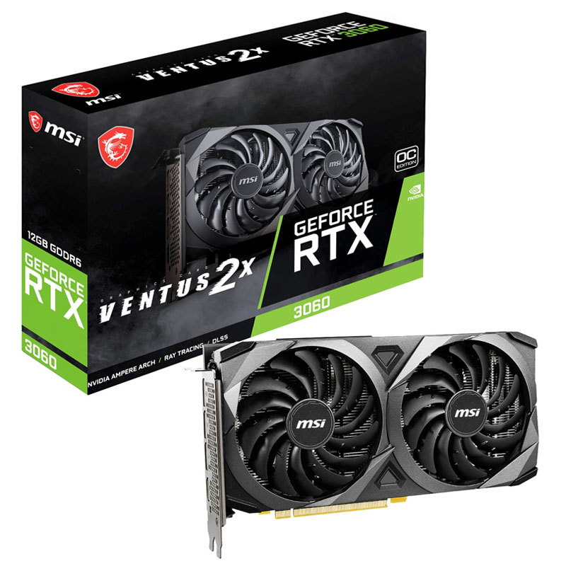 MSI GeForce RTX 3060 VENTUS 2X 12GB OC Graphics Card