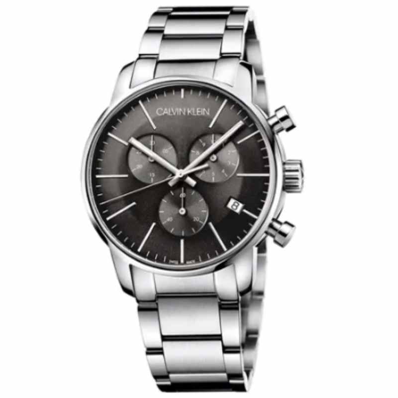 Calvin Klein Men's City Water Resistant Chronograph Watch K2G27143 - 43 mm - Silver