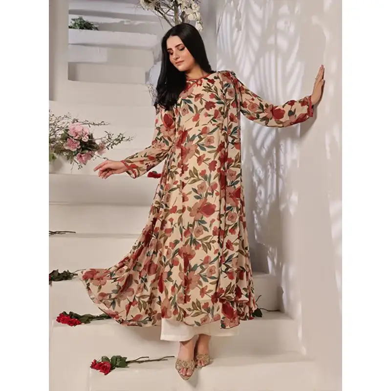 Nazmina (FRT-74) Calico flowers dress