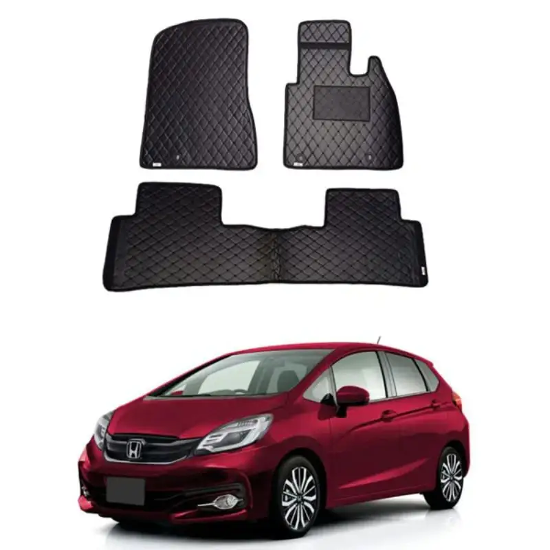 Car Geek Honda FIT 7D Flat Style Floor Mat