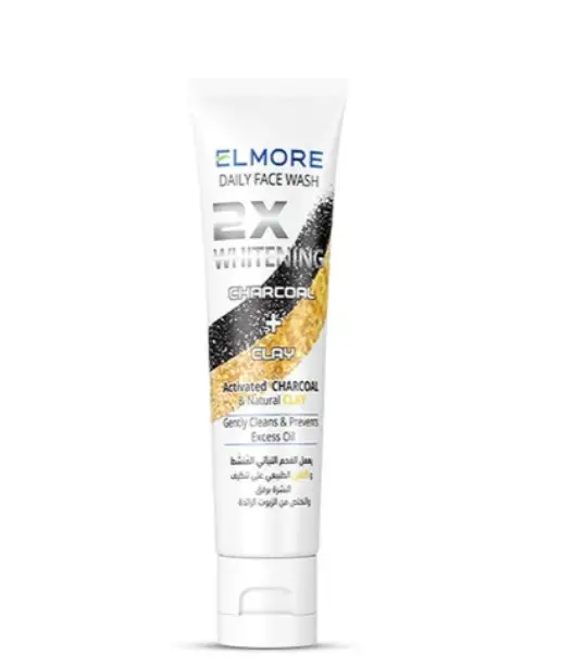 Elmore Charcoal + Clay 2X Whitening Daily Face Wash - 50ml