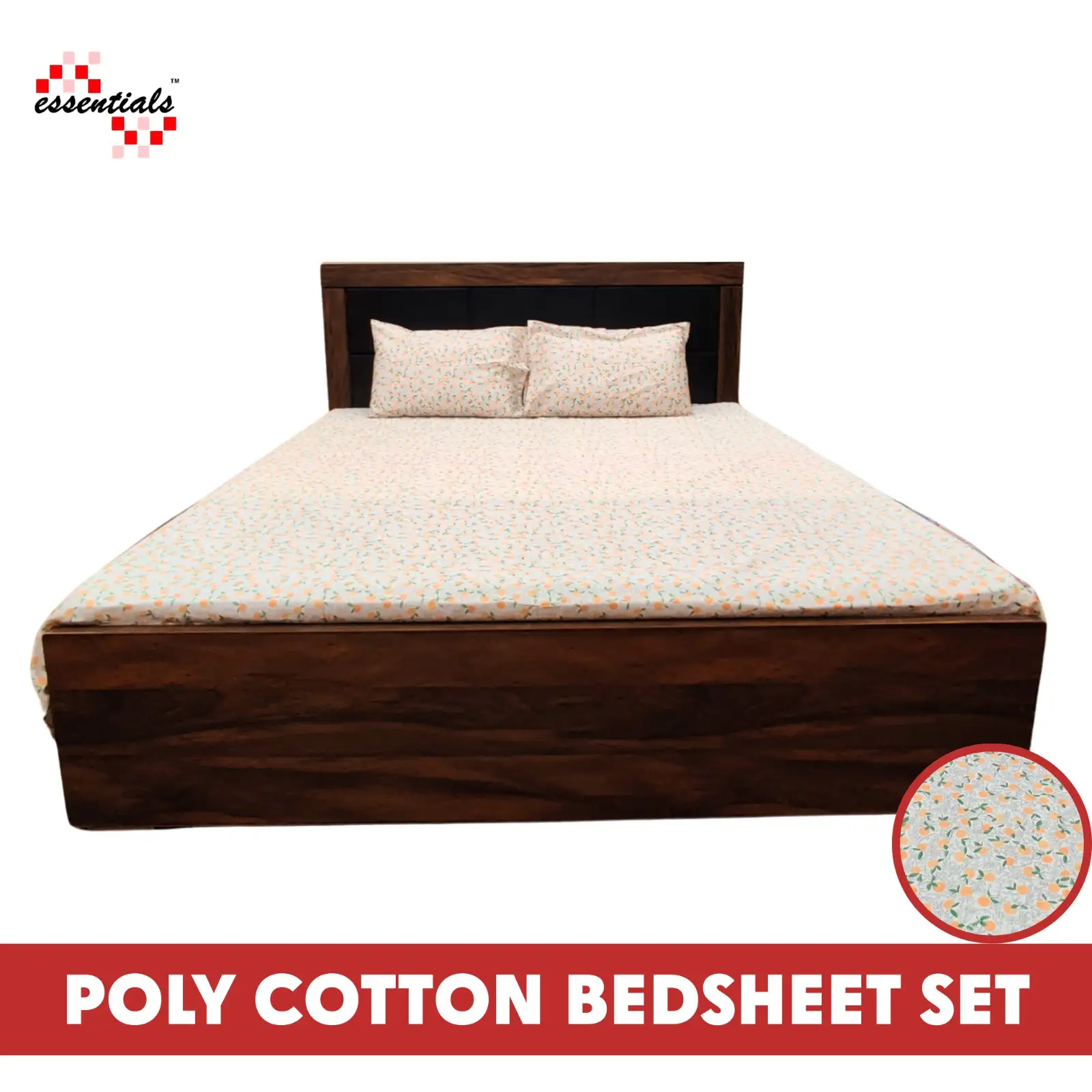 Poly Cotton King Size Bedsheet – Soft, Breathable & Wrinkle-Resistant for a Luxurious Sleep