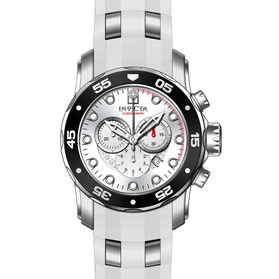 Invicta Pro Diver Chronograph Silver Dial Men's Watch