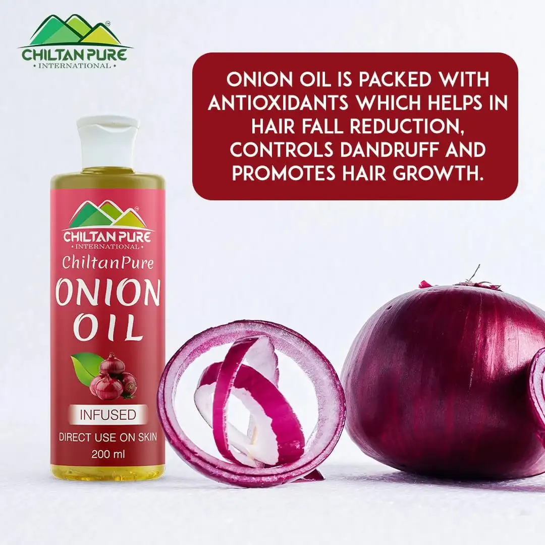 Red Onion Oil Reduces Hair Fall & Accelerates Hair Regrowth