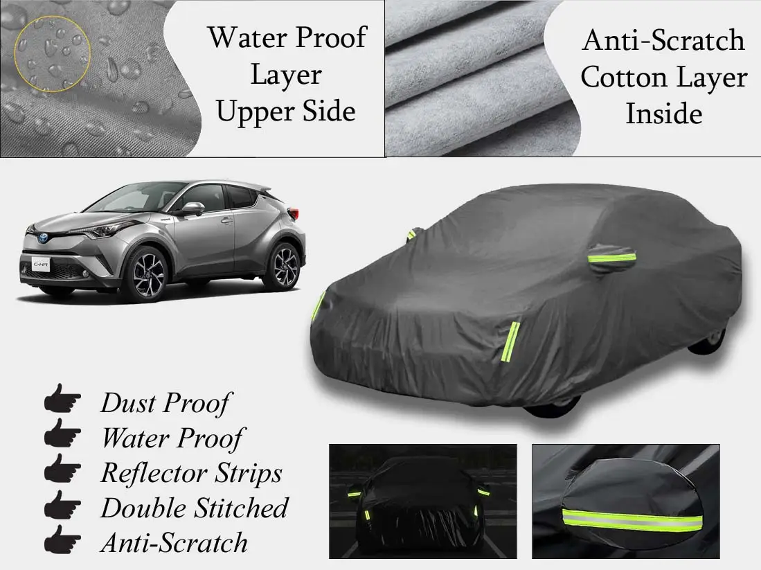 Toyota CHR Top Cover | Grey | Anti-Scratch | Double Layer | Heat Proof | Water Proof