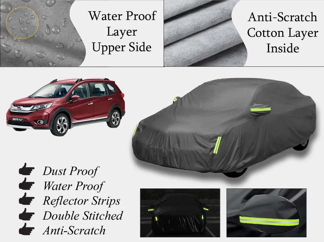 Honda BRV Top Cover | Grey | Anti-Scratch | Double Layer | Heat Proof | Water Proof