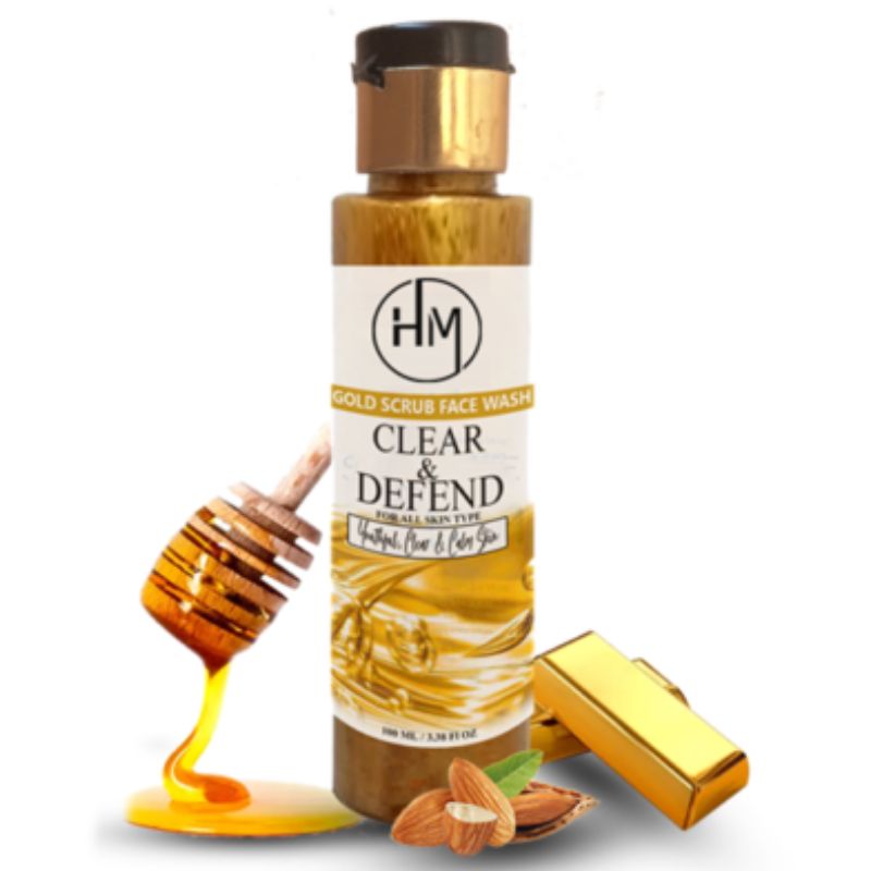 Humayun Mirza Gold Scrub Face Wash Clear & Defend