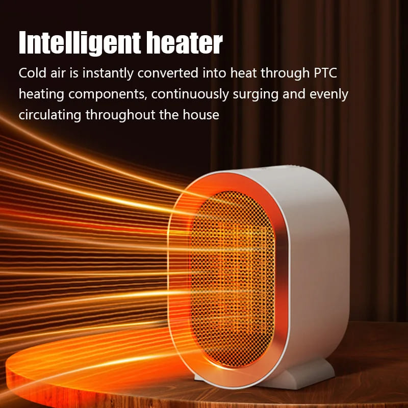 Intelligent Design Electric Room Heater, Portable Fan Heater for Home & Office