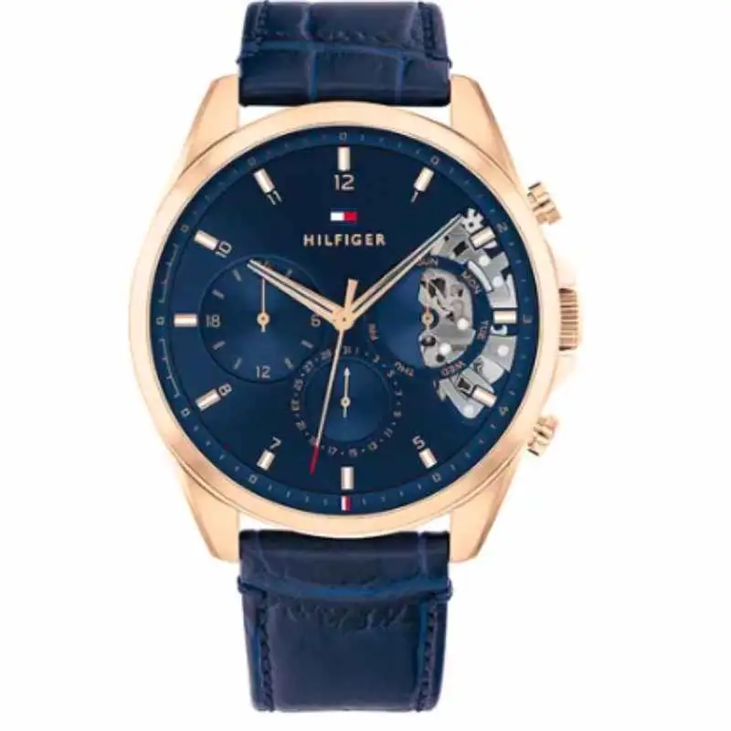 Tommy Hilfiger Men's Leather Analog Watch-1710451